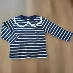 après les cours フリル付きストライプトップス 06