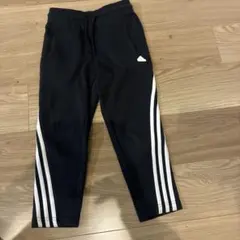 adidas 黒 ジャージ サイドストライプ