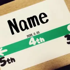 【単品】お名前看板 駅看板 誕生日 インテリア トイトレ 壁面飾り 英語版