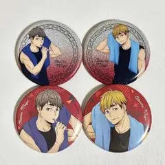【ハイキュー】合宿 グリッター缶バッジ 宮侑 宮治 4個セット