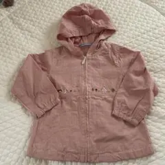 値下げ　familiar 春夏用フード付パーカー100