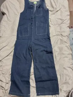 デニムノースリーブサロペット