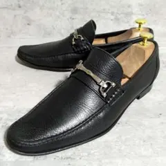 【ドルチェ&ガッバーナ】ビットローファー/シボ革/ブラック/イタリア製