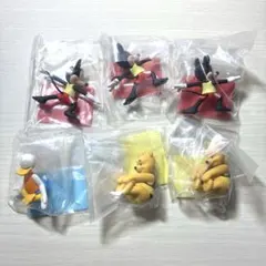 ディズニーキャラクター ミッキー くまのプーさん ドナルド ヨガスタイル ガチャ