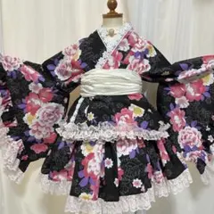 721②浴衣ドレス 地雷系 量産型 姫ギャル ロリータ 大人 ♡帯付き