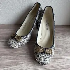 JILL STUART ツイード ネイビー ハイヒール 23.0cmのサムネイル