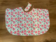 花柄　授乳ケープ　袋付き