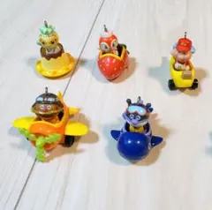 ✳︎レア　アンパンマン マスコットチェーン　乗り物付き 5個セット