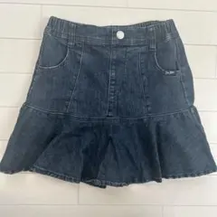 ダークデニム フレアスカート 150