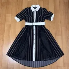 axes femme ストライプ柄ワンピース M
