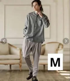 カンビオ Two Tuck サルエルパンツ Mサイズ　新品のサムネイル