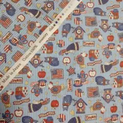 country club アメリカンカントリー柄 生地 108×49