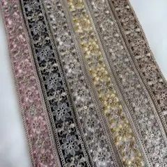 インド刺繍リボン100㎝セット