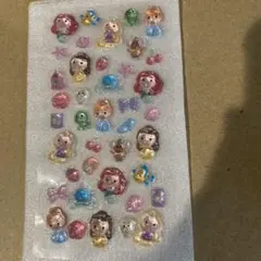 数量限定✨　ボンボンドロップシール　ディズニー　プリンセス　ぷっくり　うるちゅる