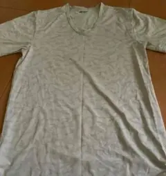 ストライプ Vネック Tシャツ ホワイト