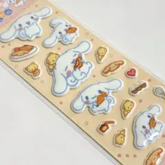 【台湾限定】サンリオ シナモン ぷっくりシール ステッカー 立体 海外正規品