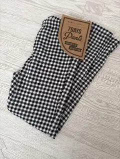 裏起毛チェック柄ロングパンツ 130cm