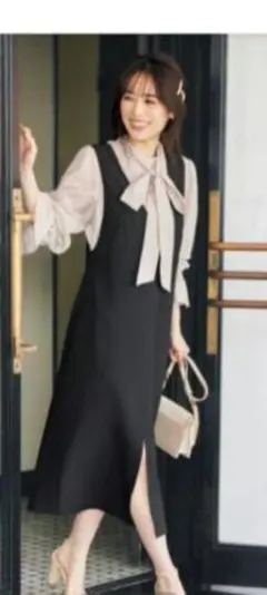 アプワイザーリッシェ　ジャンパースカート　美人百花　黒