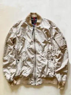 ALPHA INDUSTRIES MA1フライトジャケット L ベージュ試着のみ