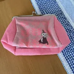 リトルミィがま口、ムーミン キャラクター ポーチ ピンク