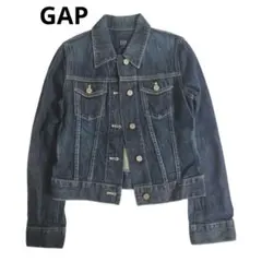【GAP】 ダークブルー デニムジャケット　XXS ギャップ レディース キッズ