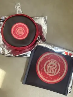 ハイキュー　スシロー　音駒高校　サークルポーチ　エコバッグセット　黒男　研磨