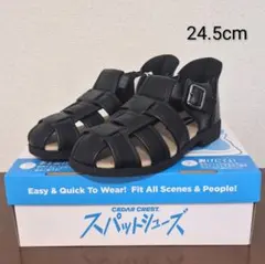 セダークレスト　グルカサンダル　メンズ　レディース　ブラック　24.5cmのサムネイル