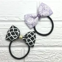 【505】ハンドメイド　グログランリボンのヘアゴム