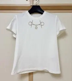 HERMES カルトゥッシュモール　ホワイト 半袖Tシャツのサムネイル