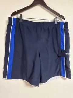 【美品】Speedo スピード スイムショーツ ナイロンパンツ ネイビー XLのサムネイル