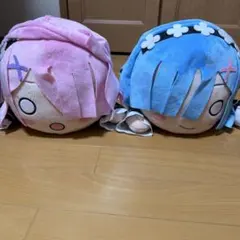 ラム レム クッション 大きめ ぬいぐるみセット