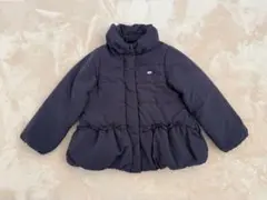 ブランシェス♡ネイビー フリル付き 中綿コート　120センチ