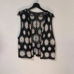 最終値下げ？Samansa Mos2 レース編みベスト サイズF