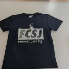 サッカージャンキー　150㌢　Tシャツ　ネイビー　クラウディオパンディアーニのサムネイル