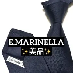 美品☆マリネッラ☆ネイビー☆濃紺☆ソリッド☆ワンポイント☆道化師☆886 2026年最新】E.MARINELLA カラー：ネイビー系 メンズ ネクタイの人気