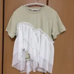 KBF チュールレイヤードTシャツ