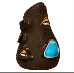 eQuick 馬用プロテクター ブラウン ハインドブーツ