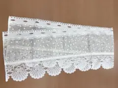 ホワイトレースカフェカーテン