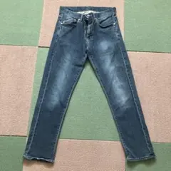 ダークブルー ストレートデニム