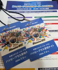 USJ ハッピー・プラス貸切ナイト 2026.7.3 2枚セットのサムネイル