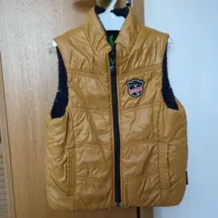 mikihouse　ミキハウス　DOUBLE.B 　ダウンベスト キャメル