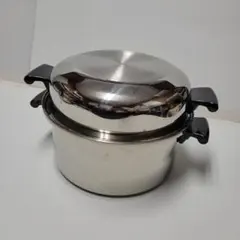 アムウエイクイーン、ステンレススチール 大鍋 小鍋 セット 蒸し器付き