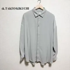 【タケオキクチ】 tk.TAKEO KIKUCHI シャツ M ライトグレーのサムネイル
