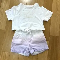 メゾピアノ　Tシャツ　ショートパンツ　セット120 美品　スパンコール