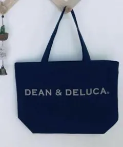 Dean&Deluca ネイビートートバッグ　Lサイズ