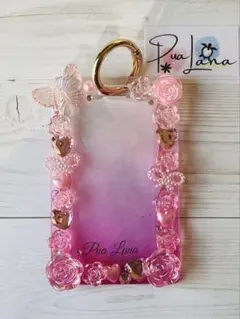 カードケースキーホルダー　ピンク