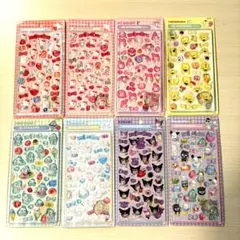 【全8種フルコンプ】サンリオ 3Dステッカー ボンボンドロップ　ぷっくりシール
