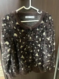 ZARA レオパード柄 カーディガン