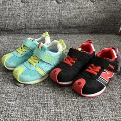 IFME スニーカー 水色/黒 15.5