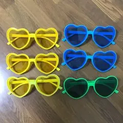 ハート型サングラス　６本セット　キッズ